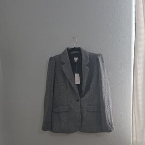 a new day Women's Textured Gray Blazer